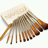 1 Set Naked3 Makeup Brush 12Pcs Set Cosmetic Brushes Blusher Eye shadow Consealer Lips
