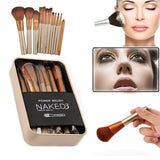 1 Set Naked3 Makeup Brush 12Pcs Set Cosmetic Brushes Blusher Eye shadow Consealer Lips