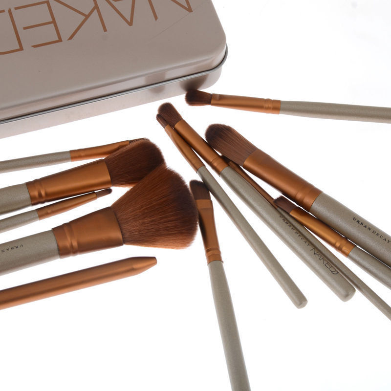 1 Set Naked3 Makeup Brush 12Pcs Set Cosmetic Brushes Blusher Eye shadow Consealer Lips