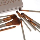 1 Set Naked3 Makeup Brush 12Pcs Set Cosmetic Brushes Blusher Eye shadow Consealer Lips