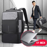 PVC Leather Polyester Anti Theft Men's Travel Business Backpack