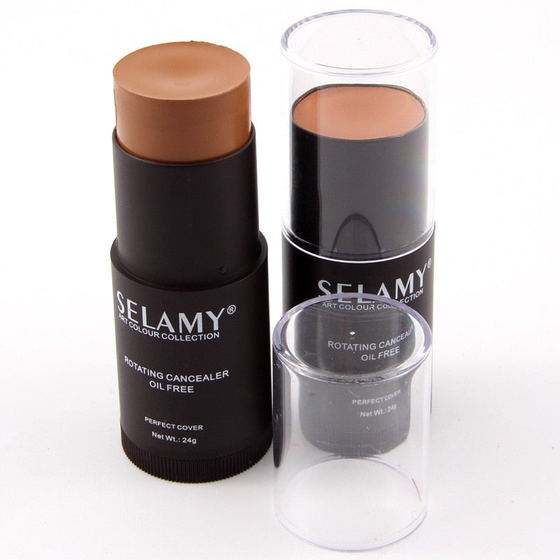 1pcs Foundation Makeup Full Cover Contour Face Concealer Base Primer Moisturizer Hide Blemish Brand Bronzer Concealer Stick