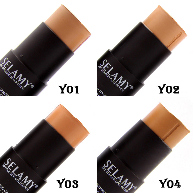 1pcs Foundation Makeup Full Cover Contour Face Concealer Base Primer Moisturizer Hide Blemish Brand Bronzer Concealer Stick