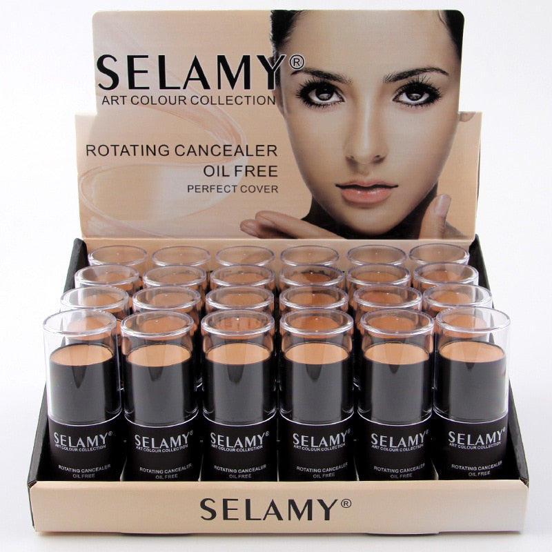 1pcs Foundation Makeup Full Cover Contour Face Concealer Base Primer Moisturizer Hide Blemish Brand Bronzer Concealer Stick