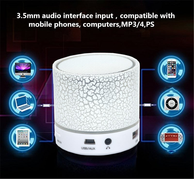 High-Quality Super Bass Portable Wireless USB Loud Speaker