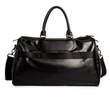 Soft Leather Portable Casual Business Shoulder Duffle Bag For Men