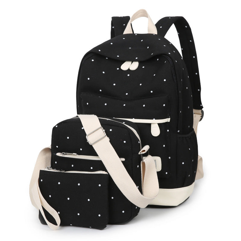 Dot Printing School Backpack For Girls Student School Bags Girls School Bag