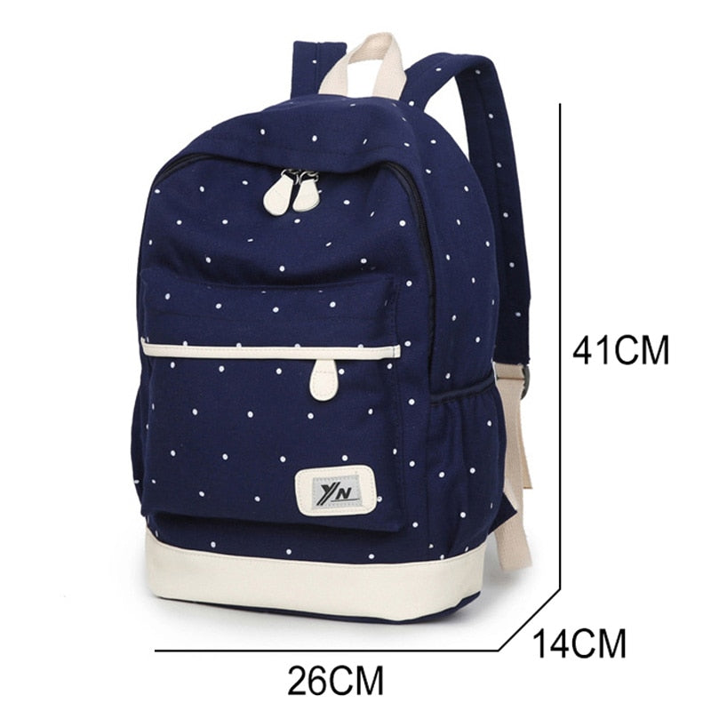Dot Printing School Backpack For Girls Student School Bags Girls School Bag