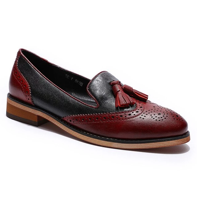 Ladies Slip on Tassel Penny Loafer Casual Flat Shoe