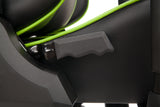 Racing Style Gaming Chair High-Quality Durable 180 Degrees Reclining For Long Hours Computer Table Use Green & Black