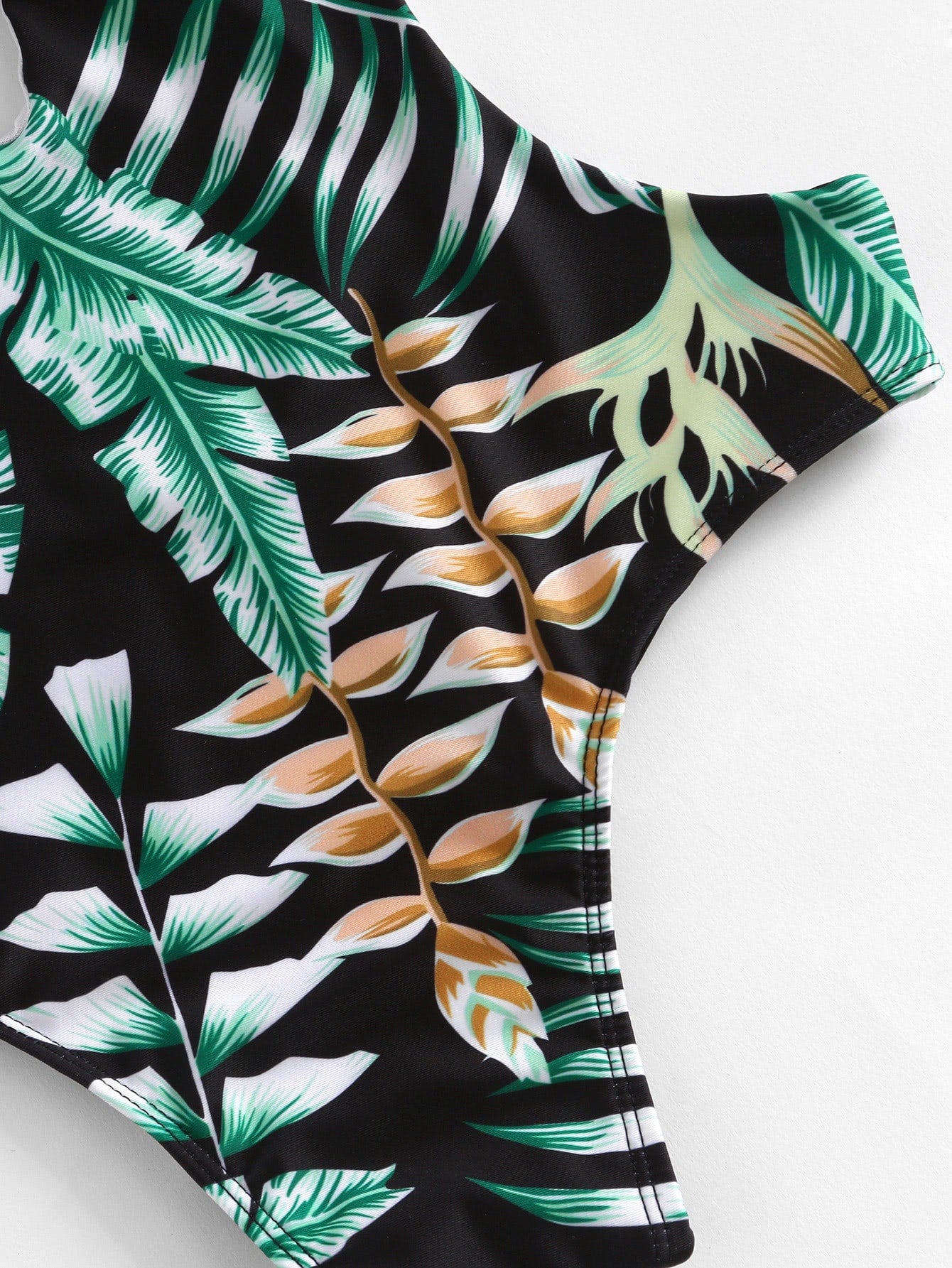 Tropical Plunge Neckline Monokini