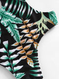 Tropical Plunge Neckline Monokini