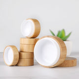 5g 10g High Qualtiy Natural Bamboo Bottle Cream Jar Nail Art Mask Cream Refillable Empty Cosmetic Makeup Container Bottle