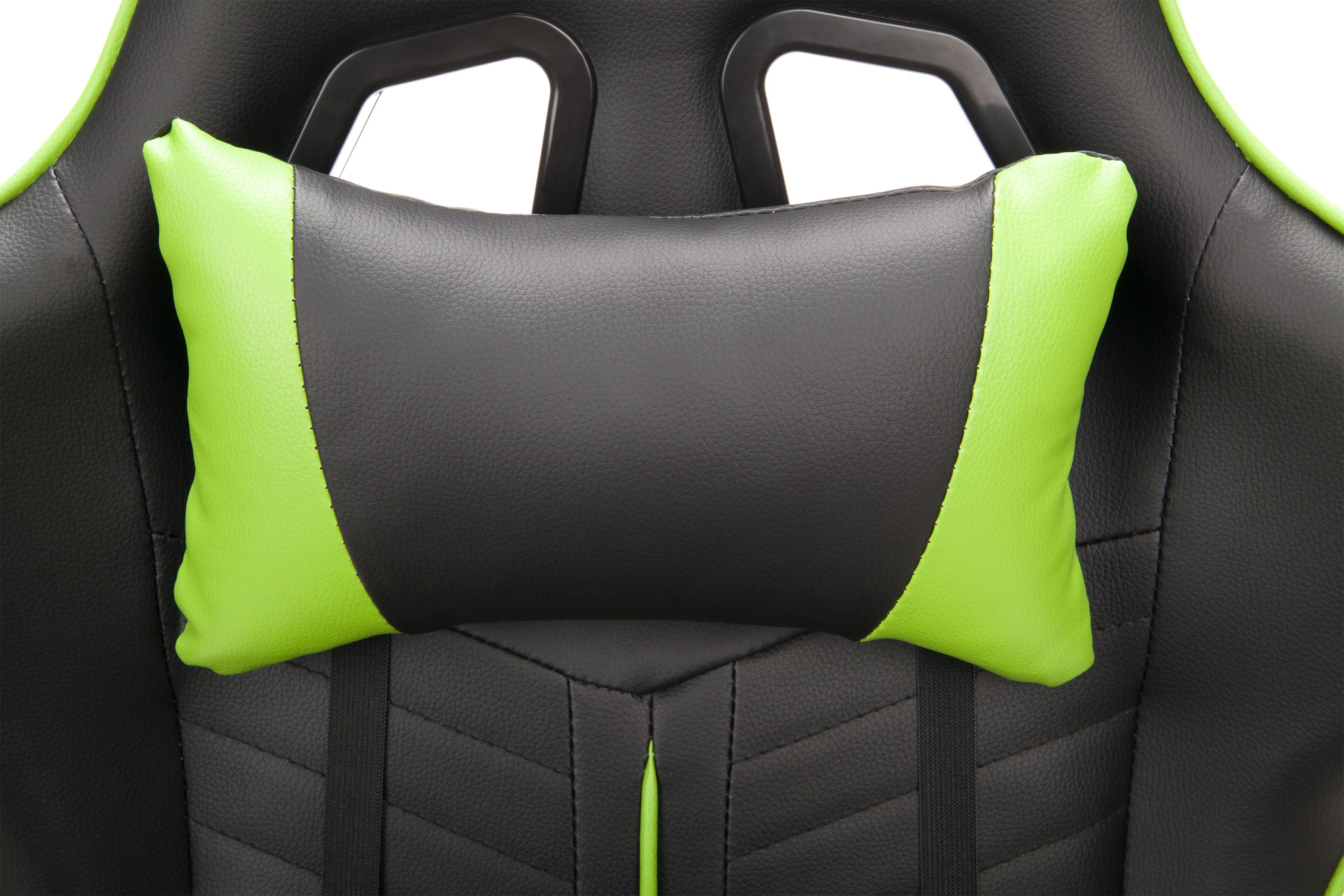 Racing Style Gaming Chair High-Quality Durable 180 Degrees Reclining For Long Hours Computer Table Use Green & Black