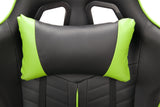 Racing Style Gaming Chair High-Quality Durable 180 Degrees Reclining For Long Hours Computer Table Use Green & Black