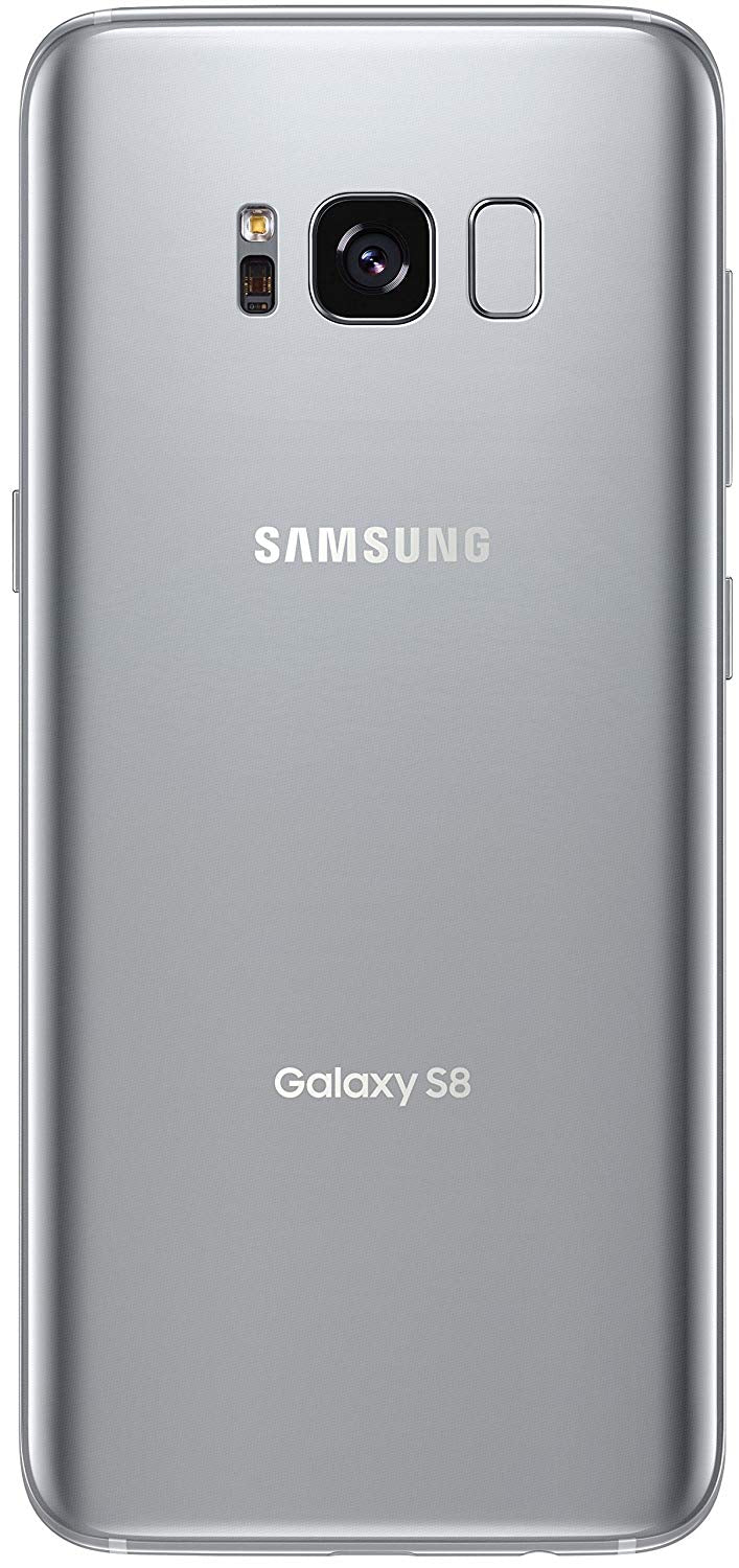 Samsung Galaxy S8 Plus 64GB - Verizon + GSM Factory Unlocked 4G LTE - Arctic Silver (Renewed)