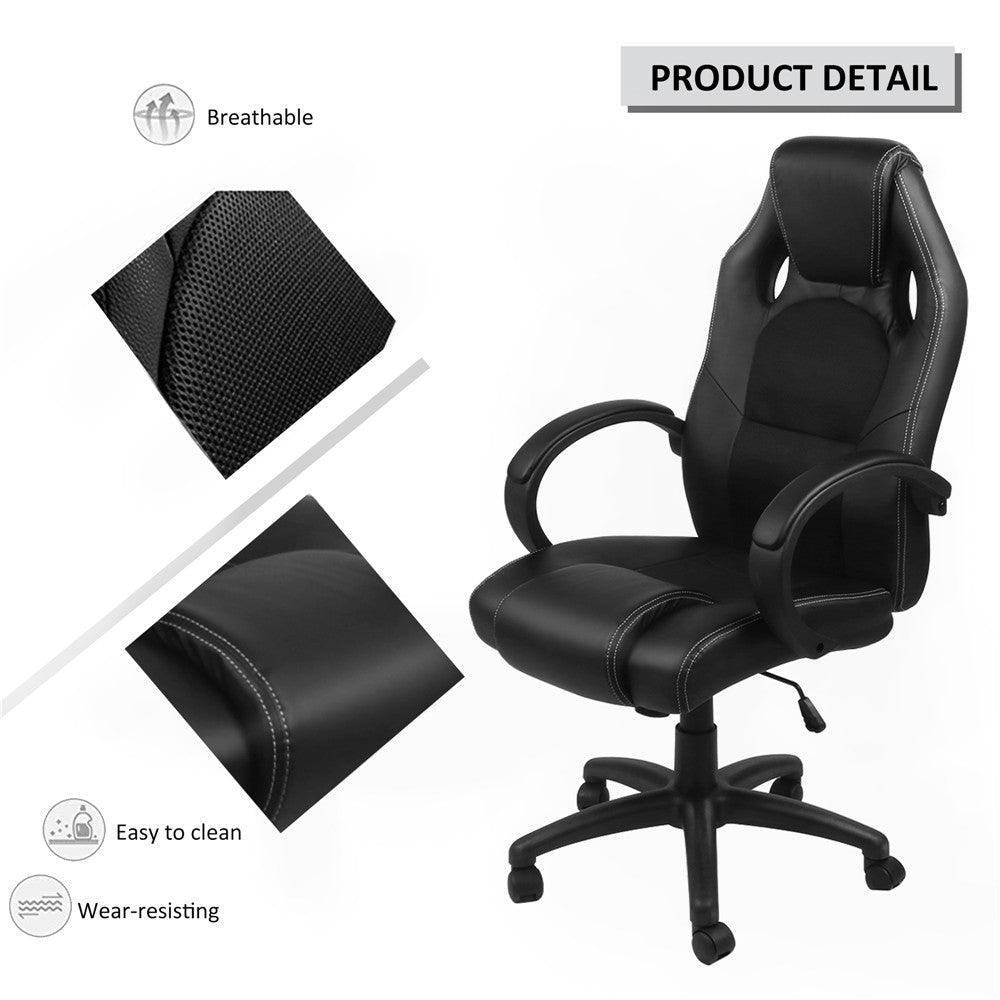 Executive Office Chair For Computer Table Use With Lumbar Support And Headrest Option