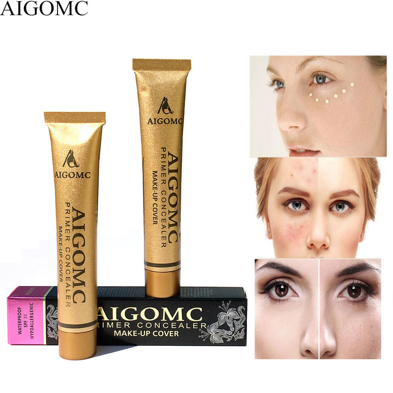 AIGOMC New Hot Sale Makeup 14color Base foundation cover Concealer cream of of the skin blemish face eye concealer