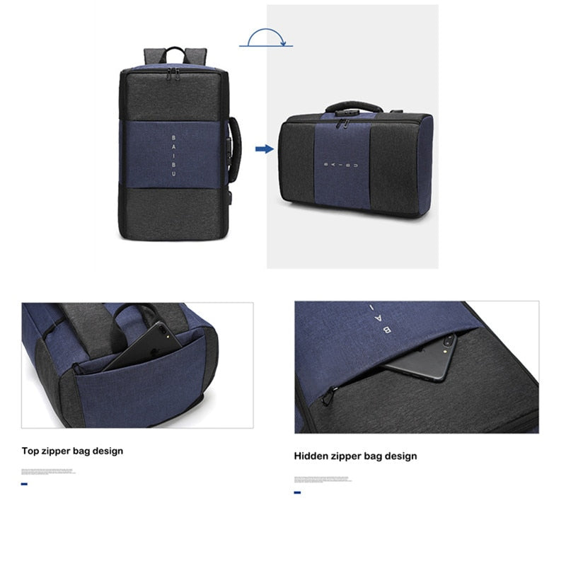 Anti Theft Multifunctional Multipurpose Traveling Business Backpack For Men's All Belongings