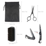 Beard Grooming & Trimming Kit For Men Care Beard Brush Comb Oil  Essential Shampoo Wax Scissors Beard Clean Set Gift Boxed