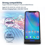Fast Charging  Wireless Standing Charger For iPhone X, XS,8, and Samsung S6, S7, S8, S9, S10