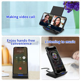Fast Charging  Wireless Standing Charger For iPhone X, XS,8, and Samsung S6, S7, S8, S9, S10