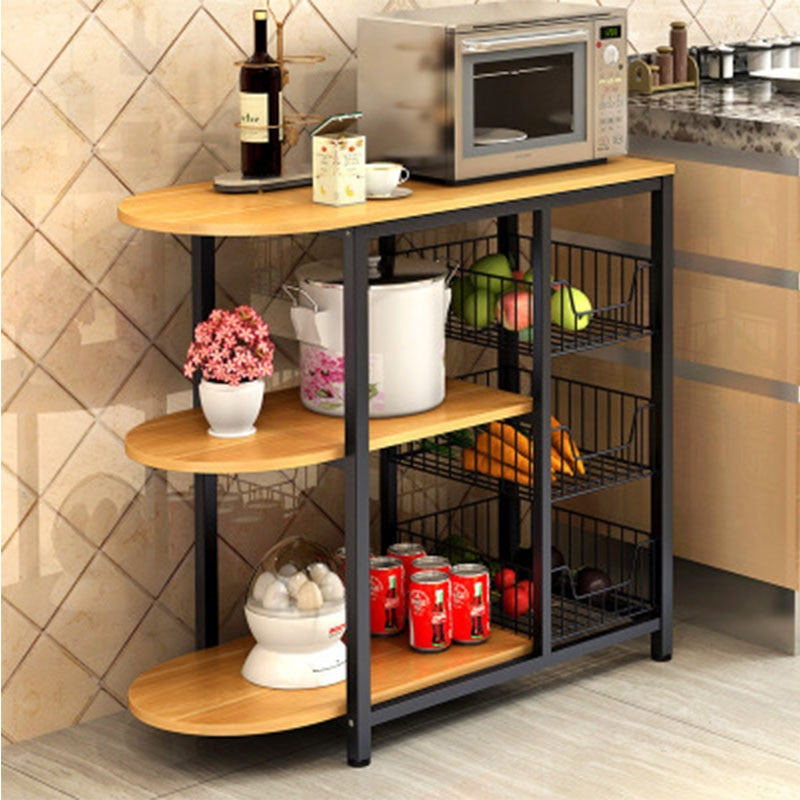 Kitchen Wooden Shelf Storage