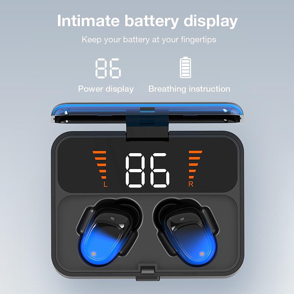 Noise Cancelling HD Sounding Super Bass Stereo Wireless Handsfree Bluetooth Earphone / Earbud Headset