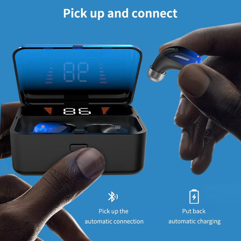 Noise Cancelling HD Sounding Super Bass Stereo Wireless Handsfree Bluetooth Earphone / Earbud Headset