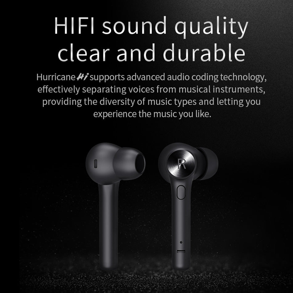 Noise Cancelling Sporty Pure Bassing Wireless Earbud  For Apple and Android Devices