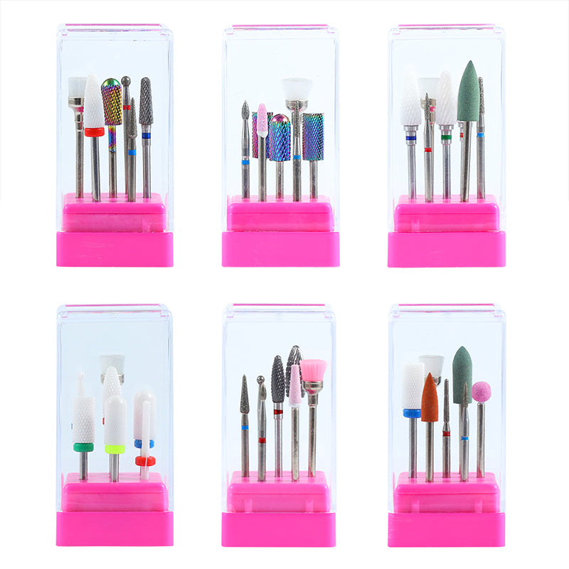 7 Pcs/ Set  Nail polishing head  Ceramic Tungsten Steel Alloy Accessory Brush Polishing Tool