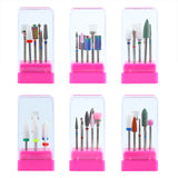 7 Pcs/ Set  Nail polishing head  Ceramic Tungsten Steel Alloy Accessory Brush Polishing Tool