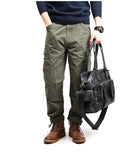 English Style Retro Men's Leather Crossbody Long Handbag  For Travel and Work