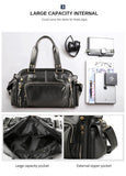 English Style Retro Men's Leather Crossbody Long Handbag  For Travel and Work