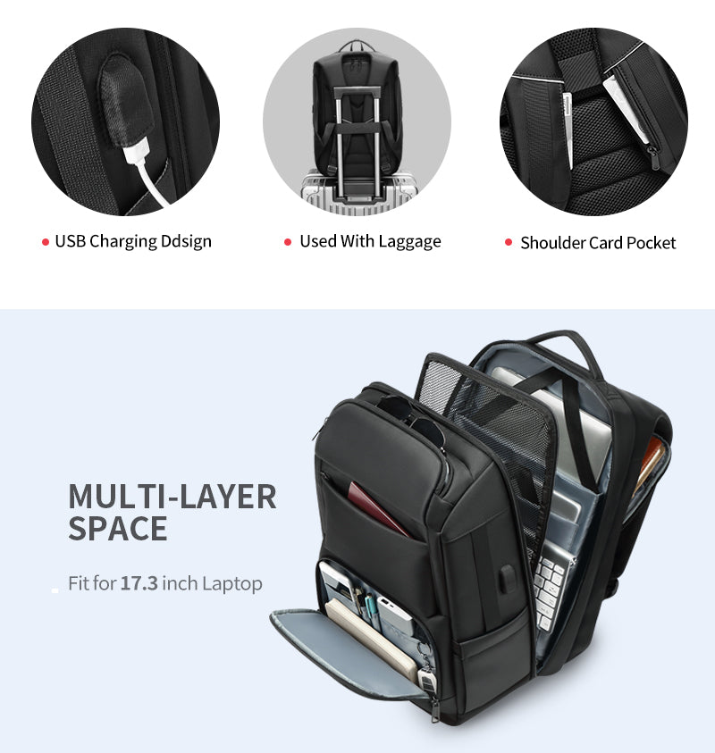 Men's Multipurpose  Using  Anti Theft Travel & Business  Waterproof Laptop Bags