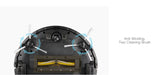 Robotic Vacuum Cleaner with APP & Voice Controlling, Visionary Map, Water Tank and Mopping, 12.99 x 3.54 x 3.54 in, Gold