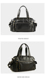 English Style Retro Men's Leather Crossbody Long Handbag  For Travel and Work