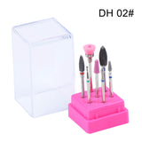 7 Pcs/ Set  Nail polishing head  Ceramic Tungsten Steel Alloy Accessory Brush Polishing Tool