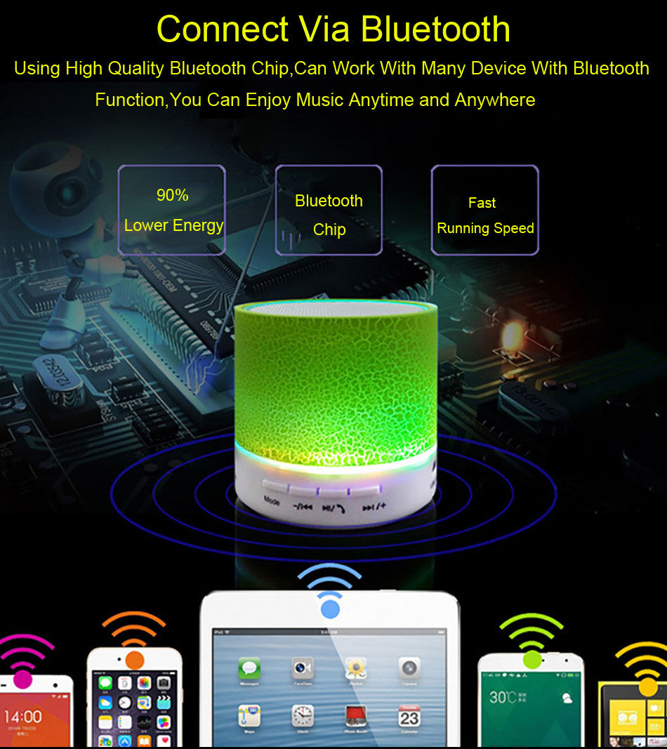 High-Quality Super Bass Portable Wireless USB Loud Speaker