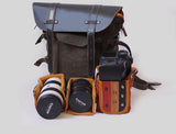All In One Men's Traveling  Gorgeous BackPack Canvas Leather Bag