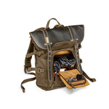 All In One Men's Traveling  Gorgeous BackPack Canvas Leather Bag