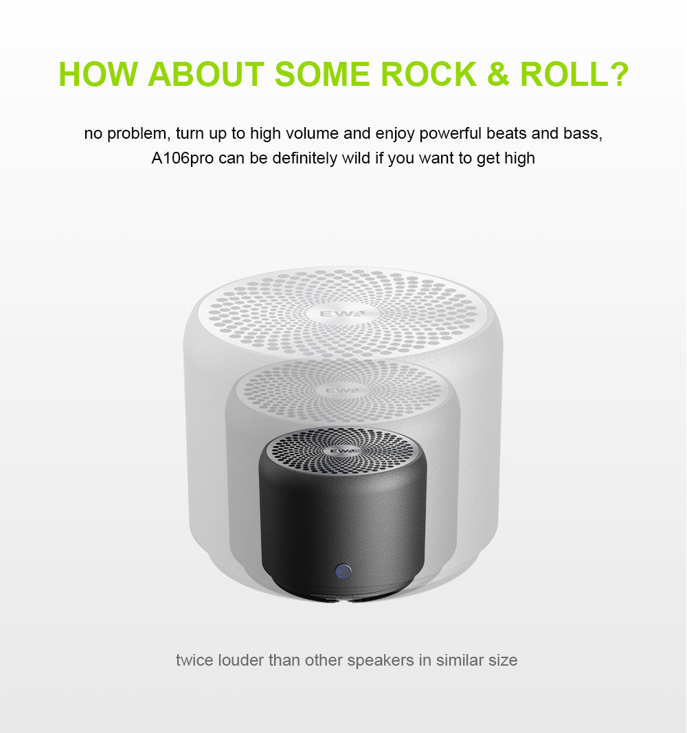 Portable Small Smart Waterproof Bluetooth Speaker With Super Bass Sound Quality