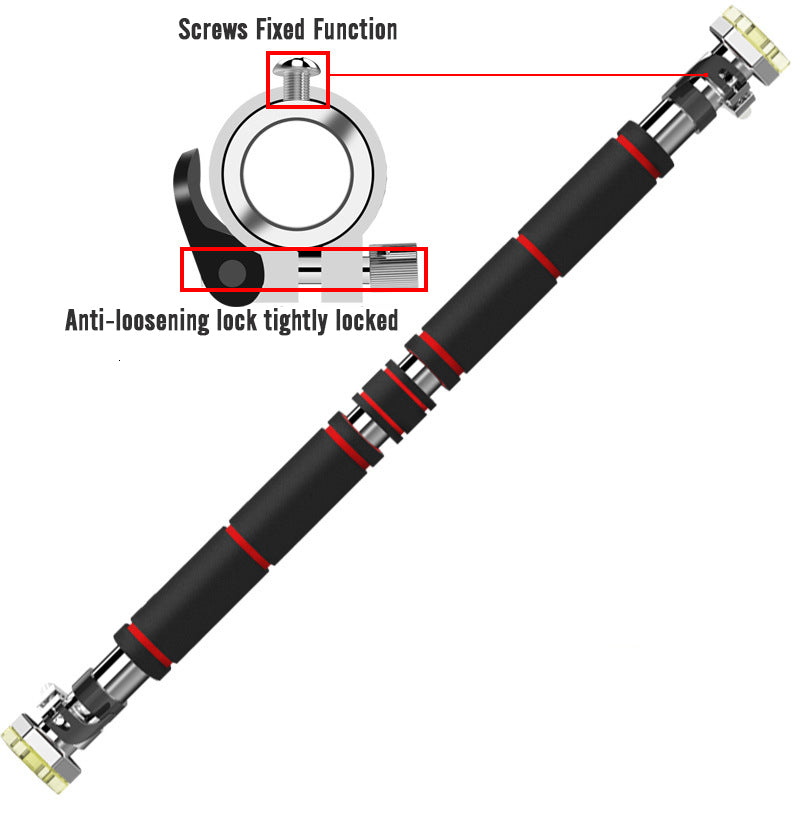 200kg Women Men Adjustable Door Horizontal Bars Exercise Professional Workout Gym Pull Up Training Sport Home Fitness Equipment|Horizontal Bars