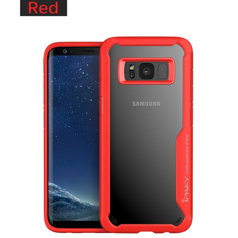 Original Samsung Shocking Proof Galaxy S8 S9 S10 Luxury Transparent Silicon TPU Cover Case For Samsung S8 Case