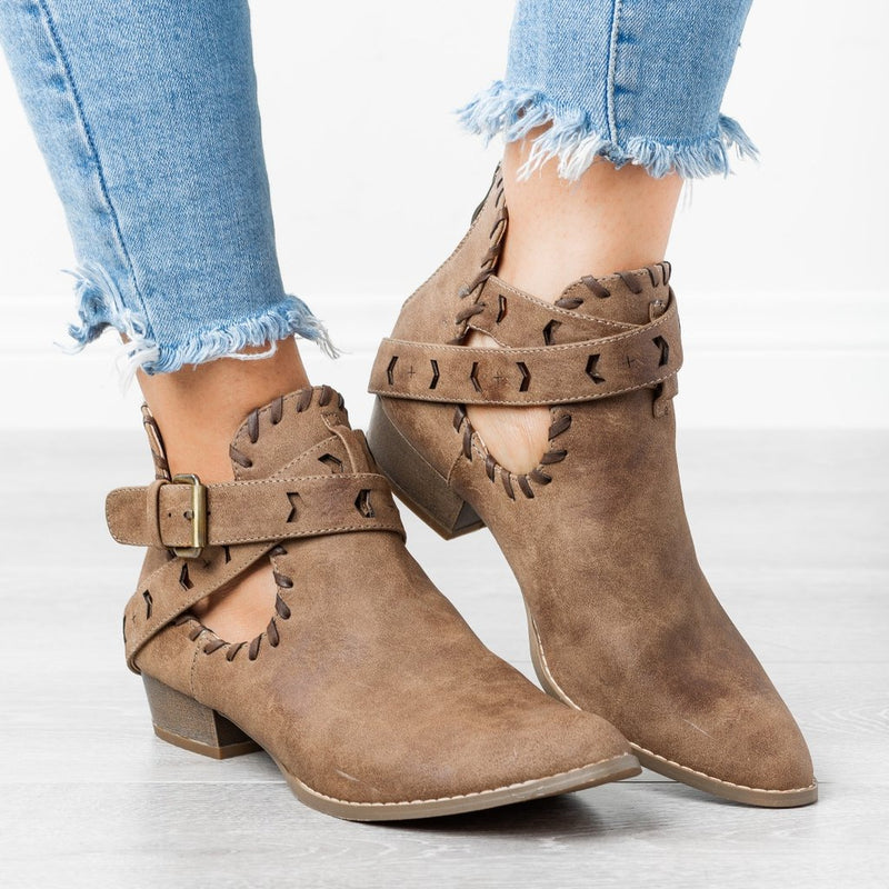 Slip-on Casual Heels  Female 2019 High Street Boot