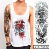 Large Arm Sleeve Tattoo Angel Wings Pigeon Jesus Waterproof Temporary Tattoo Sticker Holy Holiness Men Full Skull Totem Tattoo