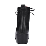 Chunky Heels Lacing Platform Ankle Shoe 2019