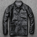 Men's Multipurpose Premium Quality Authentic  Soft Leather Jacket  Black