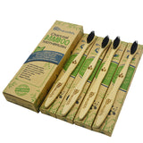 Natural Dental Care for All Family BPA Free Vegan Zero Waste Bamboo Toothbrushes Natural Organic Biodegradable