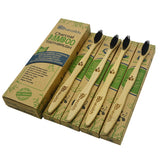 Natural Dental Care for All Family BPA Free Vegan Zero Waste Bamboo Toothbrushes Natural Organic Biodegradable